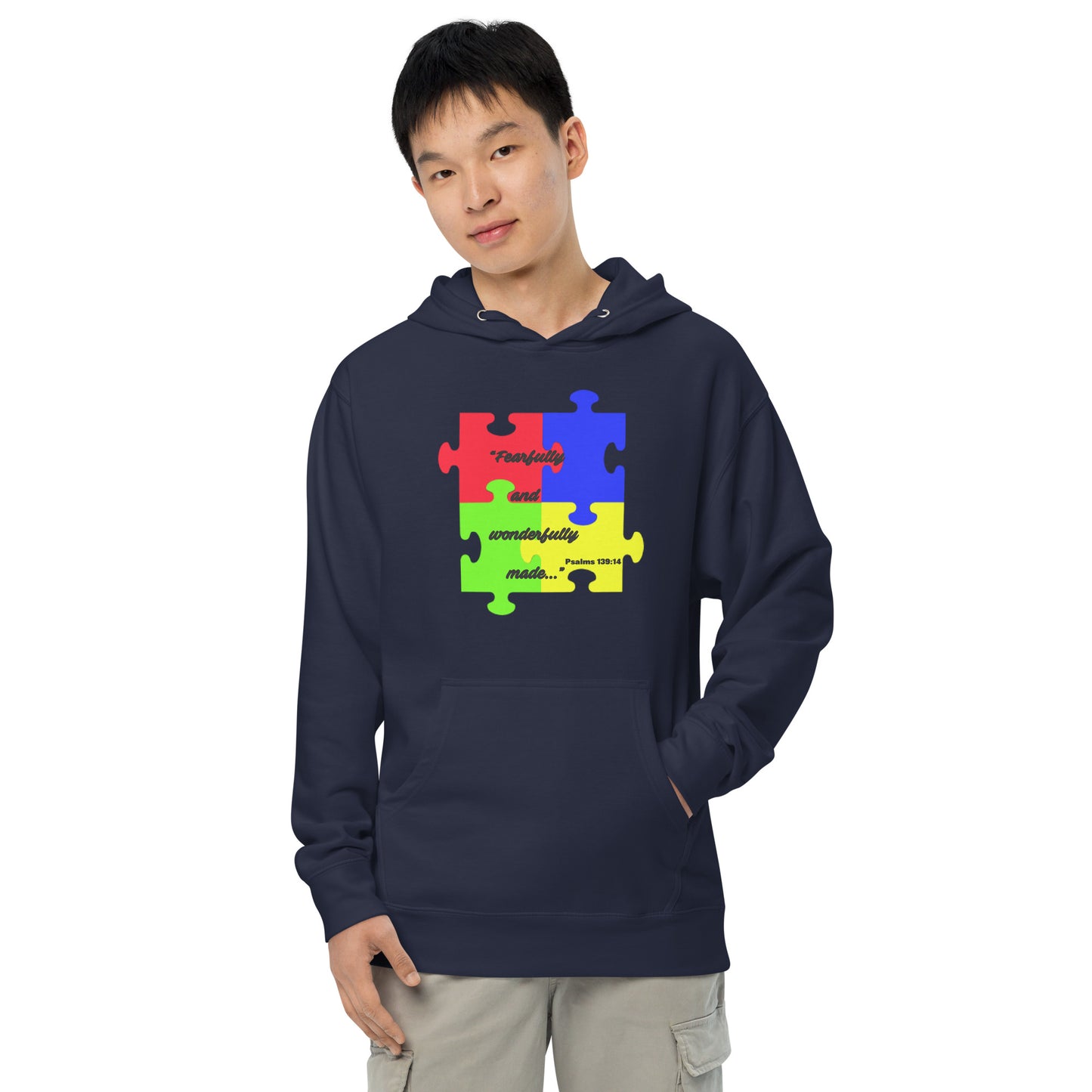 Psalms 139:14 Unisex midweight hoodie